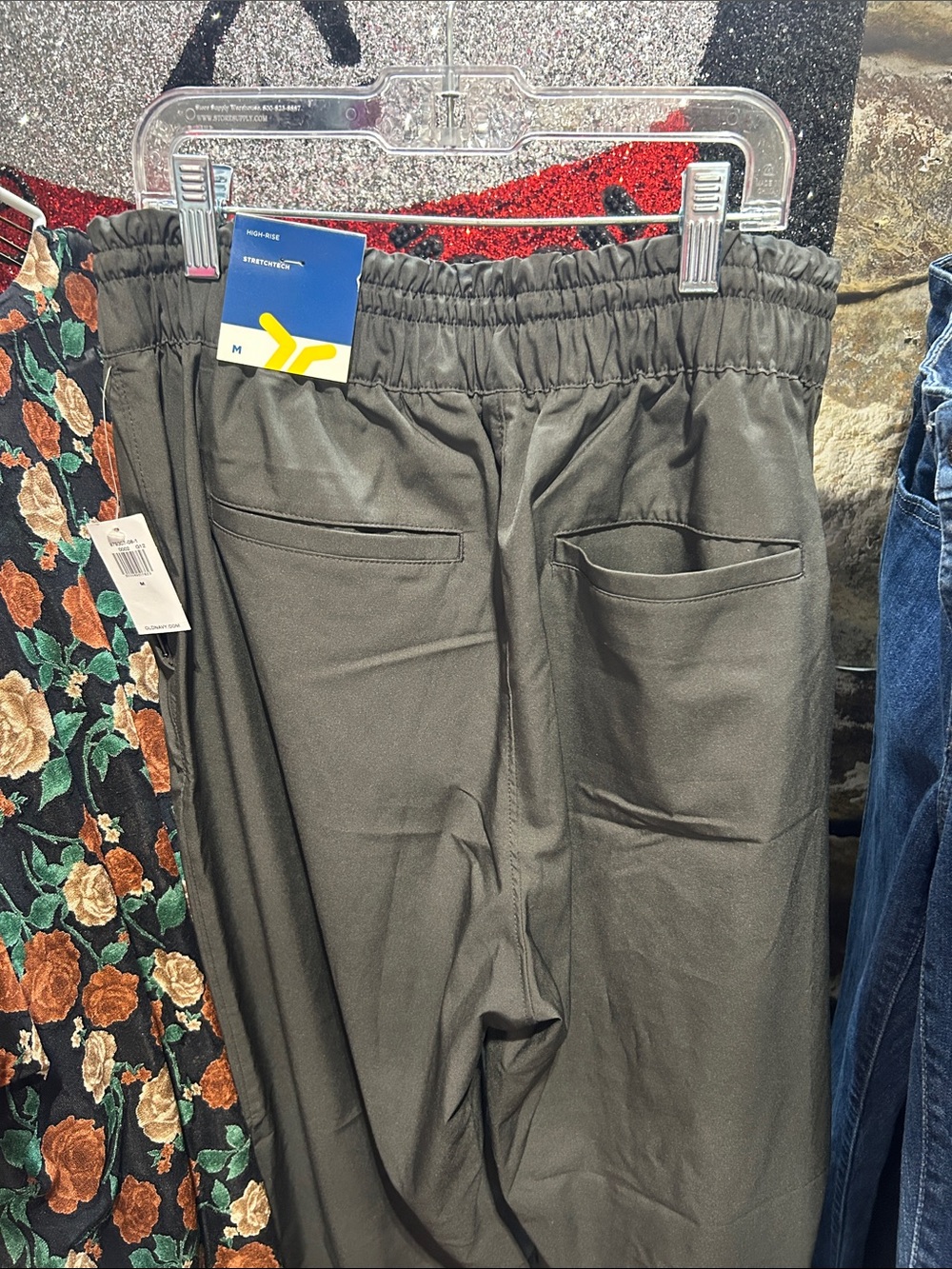 Old Navy Olive Green High-Rise Joggers